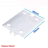 Alkatronik Ssr Modüller için Koruyucu Pleksi Kapak Plastik Şeffaf Solid State Röle Üst Cover Kılıf thumbnail 3