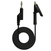 Alkatronik 12A Krokodil Banana Siyah Kablo 1 Metre Yüksek Akım Probu Multimetre Güç Kaynağı Test Ölçme Kablosu thumbnail 8