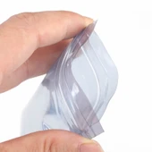 Alkatronik Kilitli Antistatik Poşet 6x9cm 100 Adet Şeffaf Su Toz Geçirmez Koruyucu Esd Metalize Torba thumbnail 2