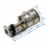 Alkatronik Micro Step Motor Slider Mini Micro İki Fazlı Dört Telli Minyatür Kayar Vidalı Step Motor thumbnail 2