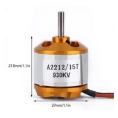 Alkatronik A2212 930KV Fırçasız Motor 2S/ 3S Lipo RC Model Uçak Helikopter Multicopter Drone Quadcopter Fpv - 5