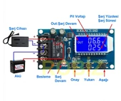 Alkatronik XY-L10A 10A Akü Şarj Kontrol Koruma Modülü 12V 24V Batarya Kurşun Asit Jel Akü Lityum Li-lon Pil - 5