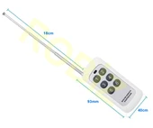 Alkatronik 433Mhz Kablosuz Uzaktan Kumanda 6 Buton Teleskopik Anten Garaj Otomatik Kapı Kepenk Bariyer Alarm thumbnail 5
