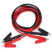 Alkatronik 12A Krokodil Krokodil Kablo Çifti 1 Metre Yüksek Akım Probu Multimetre Güç Kaynağı Test Ölçme Kablos thumbnail 8