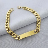 Gold Kaplama Çelik Plaka Künye thumbnail 1