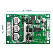 Alkatronik DC 12V 36V 15A 500W Fırçasız Soğutucusuz Motor Sürücü Pwm Bldc Kontrol Kartı JYQD-V7.3E2 120 Derece thumbnail 1