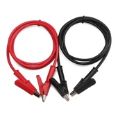 Alkatronik 12A Krokodil Krokodil Kablo Çifti 1 Metre Yüksek Akım Probu Multimetre Güç Kaynağı Test Ölçme Kablos thumbnail 7