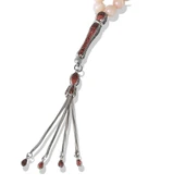 Gümüş Püsküllü Güneş Taşı Tesbih thumbnail 3