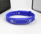 Alkatronik 125Khz Rfid Manyetik Bileklik Mavi Su Geçirmez Silikon Proximity Göstergeç 125 Khz Kapı Geçiş - 3