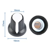 Alkatronik Plastik Pot Başlığı 6mm Potansiyometre Rotary Enkoder Ses Voltaj Kontrol 360 Derece thumbnail 5