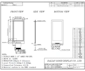 Alkatronik 2.13” OPM021B1 Paper Lcd Fiyat Etiketi Reklam Gösterge Kağıt Ekran 250x122 Çözünürlük Düşük Güç Tüke - 5