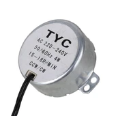 Alkatronik TYC-50 AC 220V 15RPM Senkron Motor Kuluçka Isıtıcı Fan Saat Zamanlayıcı Vitrin Perde Makine 4W Sesz thumbnail 6