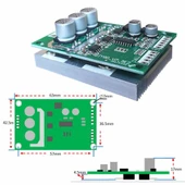 Alkatronik DC 12V 36V 15A 500W Fırçasız Soğutucusuz Motor Sürücü Pwm Bldc Kontrol Kartı JYQD-V7.3E2 120 Derece thumbnail 5