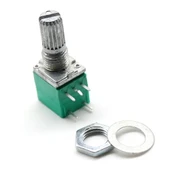 Alkatronik 5 Pin 10kohm Potansiyometre B10K Anahtarlı Pot Tırtıklı 15mm Döner Ayarlanabilir Direnç Ses Parlakl thumbnail 7