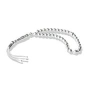 Üç Püsküllü Mini Taneli Gümüş Tesbih thumbnail 1