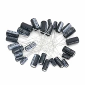 Alkatronik 120 Adet Dip Elektrolitik Kapasitör Seti 12 Tip x10 Silindirik Alüminyum Tamir Prototip Devre thumbnail 4