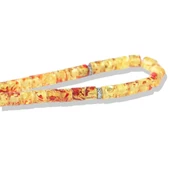 Osmanlı Armalı Gümüş Püsküllü Kapsül Kesim Kehribar Tesbih thumbnail 2