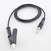 Alkatronik 12A Krokodil Banana Siyah Kablo 1 Metre Yüksek Akım Probu Multimetre Güç Kaynağı Test Ölçme Kablosu thumbnail 6