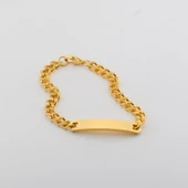 Gold Kaplama Çelik Plaka Künye thumbnail 3