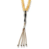 Gümüş Püsküllü Sitrin Taşlı Tesbih thumbnail 2