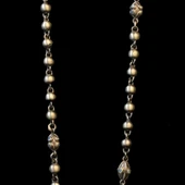 Taşlı Toplu Oksitli Gümüş Erkek Kolye thumbnail 3