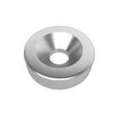 Alkatronik 4 Adet 10mm x 3mm Yuvarlak 3mm Havşa Delikli Mıknatıs Disk Neodyum Buzdolabı Ofis Yazı Not Tahtası thumbnail 1