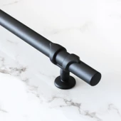 10 Adet Maça Siyah Metal Kulp 96 mm-9.6 cm Mobilya Çekmece Mutfak Dolabı Dolap Kulpları Kulbu Kulpu - 6