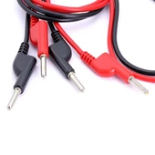 Alkatronik 8A Banana Banana Kablo Çifti 1 Metre Yüksek Akım Probu Multimetre Güç Kaynağı Test Ölçme Kablosu thumbnail 7