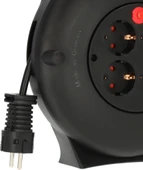 Brennenstuhl Vario-Line Serisi 4 Soketli Emniyet Şartelli 10 Metre Makaralı Kablo - 4