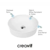 CREAVİT Ø 45 cm Ultra Tezgah Üstü Çanak Lavabo UL145 - 4