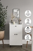 Dewoody Kiler Mutfak Ve Banyo Dolabı Mikrodalga Dolabı Çok Amaçlı Dolap Beyaz - 1