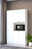 Dewoody Çok Amaçlı 5 Kapaklı Kiler Dolabı Mikrodalga Dolabı Mini Fırın Dolabı - 2