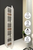 Dewoody Banyo Dolabı Tek Kapaklı 5 Bölmeli Çok Amaçlı Dolap - 1