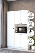Dewoody Çok Amaçlı 5 Kapaklı Kiler Dolabı Mikrodalga Dolabı Mini Fırın Dolabı - 1