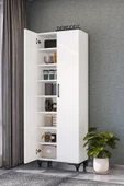 Dewoody 8 Raflı Kalın Raflı Çok Amaçlı Mutfak Banyo Dolabı - 3