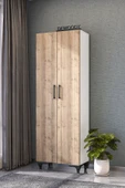 Dewoody 8 Raflı Kalın Raflı Çok Amaçlı Mutfak Banyo Dolabı - 1