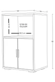 Dewoody Mikrodalga Fırın Dolabı Mutfak Dolabı Çok Amaçlı Dolap - 3