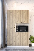 Dewoody Çok Amaçlı 5 Kapaklı Kiler Dolabı/ Mikrodalga Dolabı/ Mini Fırın Dolabı - 2