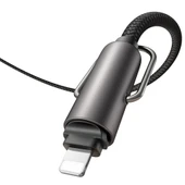 Mcdodo CA-6820 36W TypeC iPhone Çok İşlevli Çapraz Boyun Askılı Kablosu 1.2M -Siyah - 2