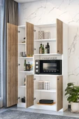 Dewoody Çok Amaçlı 5 Kapaklı Kiler Dolabı/ Mikrodalga Dolabı/ Mini Fırın Dolabı - 3