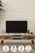 Dewoody Tv Ünitesi 140Cm Kapaklı 2 Bölmeli Kitaplıklı - 1