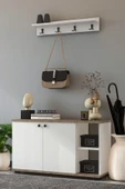 Dewoody Ayakkabılık Ve Askılık Takım Vestiyer Portmanto Elbise Askısı - 2
