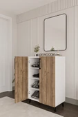 Dewoody Ayakkabılık 4 Bölmeli Kulplu Ayakkabılık Çok Amaçlı Dolap - 2