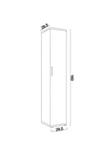 Dewoody Çok Amaçlı 5 Bölmeli Banyo Mutfak Kiler Dolabı - 3