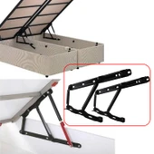 Baza Makası Mekanizması 40° Siyah Boyalı Standart Geniş Kollu 1 Çift Yatak Pistonu Sağ Sol Takım thumbnail 7