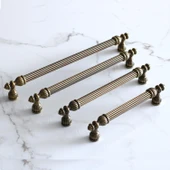10 Adet Şah 128 mm Eskitme Antik Sarı Metal  Metal Mobilya Mutfak Çekmece Dolap Dolabı Kulpu Kulbu thumbnail 5