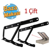 Baza Makası Mekanizması 40° Siyah Boyalı Standart Geniş Kollu 1 Çift Yatak Pistonu Sağ Sol Takım thumbnail 1