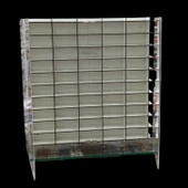50 Araç Kapasiteli Kapaklı Stand ''BEYAZ'' - 2
