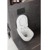 Creavit TP329 Terra Rim-Off Asma Klozet ve Yavaş Kapanan Kapak thumbnail 3