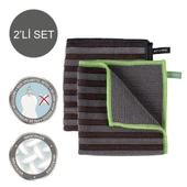 Wenko Mikrofiber Bez  2'li paket, Çabuk Kuruyan, İki Farklı Taraflı 30 x 30 cm ( Made in Germany ) - 6